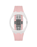 White case, 3 o'clock, Sakura Pink strap