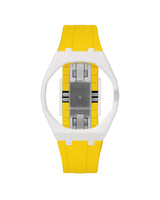 White case, 3 o'clock, Yellow strap