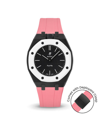 Swatch x AP Royal Pop — Black case, Bubblegum Pink strap — Delugs