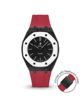 Swatch x AP Royal Pop — Black case, Cherry Red strap — Delugs