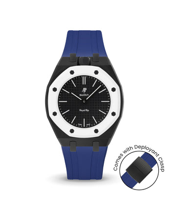 Swatch x AP Royal Pop — Black case, Indigo Blue strap — Delugs