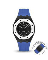 Swatch x AP Royal Pop — Black case, Navy strap — Delugs
