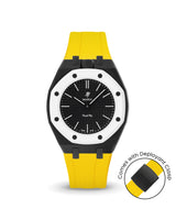 Swatch x AP Royal Pop — Black case, Yellow strap — Delugs