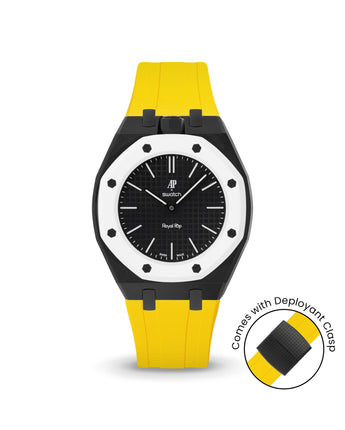 Swatch x AP Royal Pop — Black case, Yellow strap — Delugs
