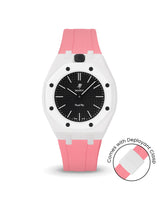 Swatch x AP Royal Pop — White case, Bubblegum Pink strap — Delugs