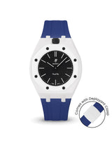 Swatch x AP Royal Pop — White case, Indigo Blue strap — Delugs