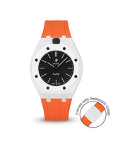 Swatch x AP Royal Pop — White case, Orange strap — Delugs