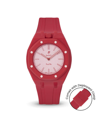Swatch x AP Royal Pop — Cherry Red case, Cherry Red strap — Delugs