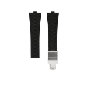 Black CTS Rubber Strap for Vacheron Constantin Overseas