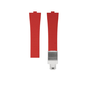 Red CTS Rubber Strap for Vacheron Constantin Overseas