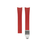 Delugs Red Curved CTS Rubber Strap Rubber Watch Strap