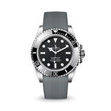 Delugs Grey CTS Rubber Strap for Rolex Submariner 41mm Rubber Watch Strap