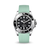 Delugs Mint Green CTS Rubber Strap for Rolex Submariner 41mm Rubber Watch Strap