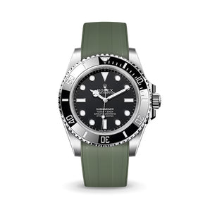 Olive Green CTS Rubber Strap for Rolex Submariner 41mm