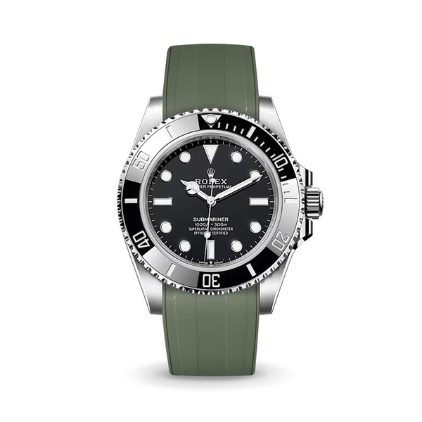 Olive Green CTS Rubber Strap for Rolex Submariner 41mm - Rubber