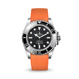 Delugs Orange CTS Rubber Strap for Rolex Submariner 41mm Rubber Watch Strap