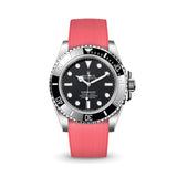Delugs Pink CTS Rubber Strap for Rolex Submariner 41mm Rubber Watch Strap