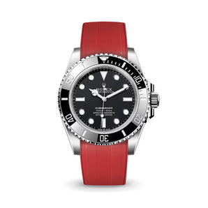 Red CTS Rubber Strap for Rolex Submariner 41mm