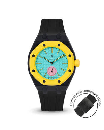Swatch x AP Royal Pop — Black case, Black strap — Delugs