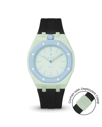 Swatch x AP Royal Pop — Lime Green case, Black strap — Delugs