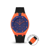 Swatch x AP Royal Pop — Orange case, Black strap — Delugs