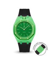 Swatch x AP Royal Pop — Light Green case, Black strap — Delugs