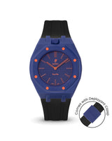 Swatch x AP Royal Pop — Indigo Blue case, Black strap — Delugs