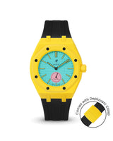 Swatch x AP Royal Pop — Yellow case, Black strap — Delugs