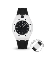 Swatch x AP Royal Pop — White case, Black strap — Delugs