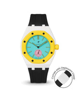 Swatch x AP Royal Pop — White case, Black strap — Delugs