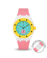 Swatch x AP Royal Pop — White case, Bubblegum Pink strap — Delugs