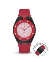Swatch x AP Royal Pop — Black case, Cherry Red strap — Delugs