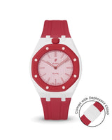 Swatch x AP Royal Pop — White case, Cherry Red strap — Delugs