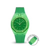 Swatch x AP Royal Pop — Light Green case, Dark Green strap — Delugs