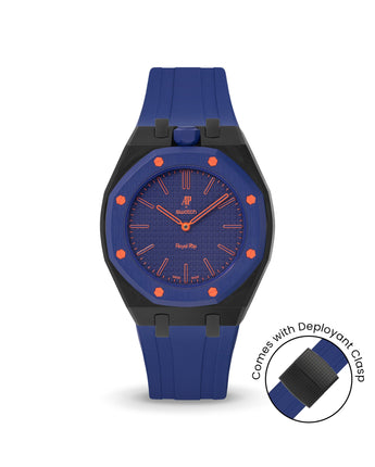 Swatch x AP Royal Pop — Black case, Indigo Blue strap — Delugs