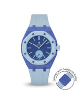 Swatch x AP Royal Pop — Navy case, Light Blue strap — Delugs