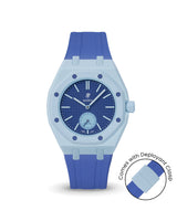 Swatch x AP Royal Pop — Light Blue case, Navy strap — Delugs