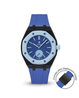 Swatch x AP Royal Pop — Black case, Navy strap — Delugs