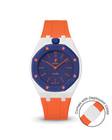Swatch x AP Royal Pop — White case, Orange strap — Delugs