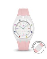 Swatch x AP Royal Pop — White case, Sakura Pink strap — Delugs