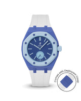 Swatch x AP Royal Pop — Navy case, White strap — Delugs