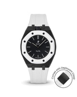 Swatch x AP Royal Pop — Black case, White strap — Delugs