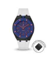 Swatch x AP Royal Pop — Black case, White strap — Delugs