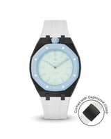 Swatch x AP Royal Pop — Black case, White strap — Delugs