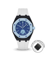 Swatch x AP Royal Pop — Black case, White strap — Delugs