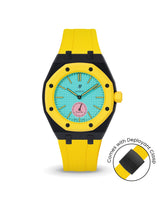Swatch x AP Royal Pop — Black case, Yellow strap — Delugs