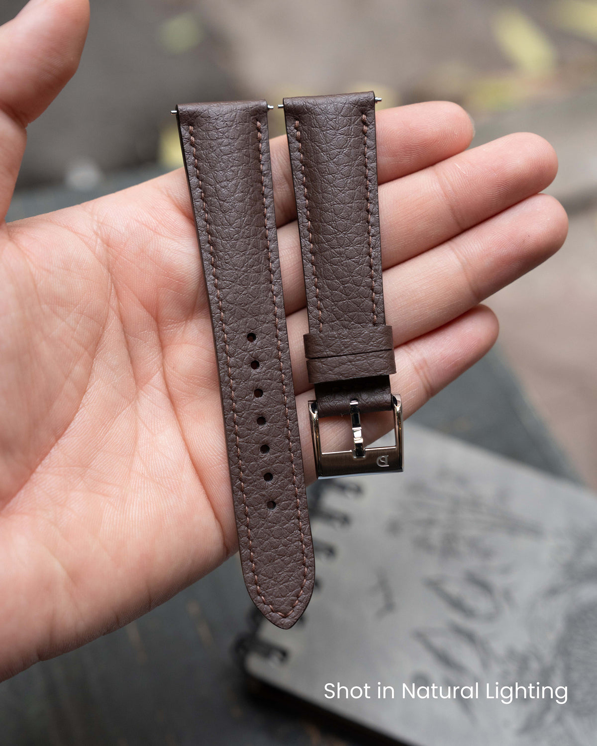 Brown GG Embossed Leather Watch Strap W0040G10 27mm Brown Leather Watch Strap For Guess | eBay main image 2