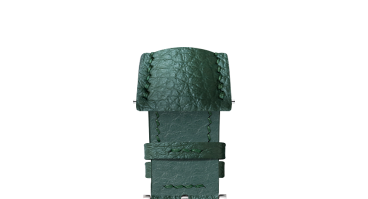 Hunter Green Rubberised Leather (Togo) Signature Strap