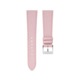 Delugs Sakura Pink Rubberised Leather (Smooth) Slim Strap Handcrafted Leather Watch Strap