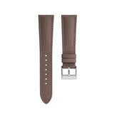 Delugs Taupe Rubberised Leather (Togo) Signature Strap Handcrafted Leather Watch Strap